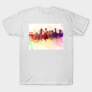 Ankara skyline in watercolor background T-Shirt